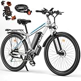 PUJH Peak 1500W Motors Electric Bike for Adults, 48V 17.5Ah Battery, 29'*2.1 Fast Ebike,Max 34 mph 30-80 Miles,Front Suspension Disc Brake Class 3 E-Bike,Off Road Mountain Hunting for Men