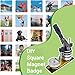 ZXSYYDS Photo Magnet Machine, DIY Fridge Magnets Pin Maker Machine, with 100 Sets of Consumables+ Paper Cutter Machine, Button Badge Maker, Square Fridge Magnets Badge Maker Machine