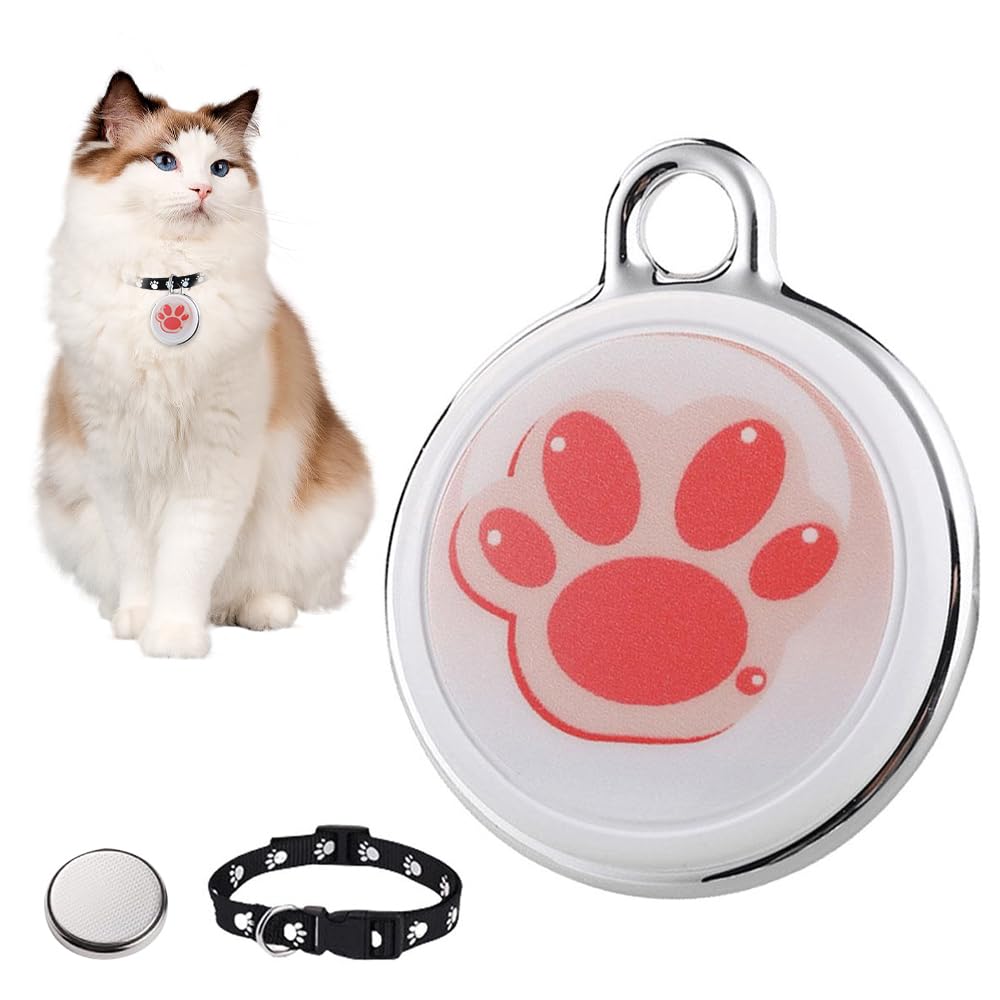Gobesty Mini GPS Tracker – Voor Katten En Honden – Geen Maandelijkse Kosten, Realtime Locatie, Waterdicht (IP65) En 365 Dagen Batterij