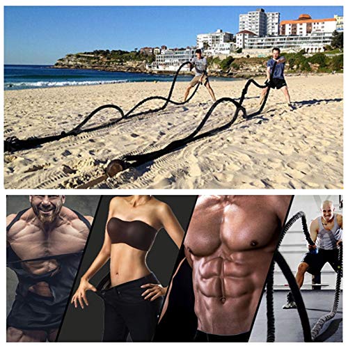 WXYZ Battle rope Corda de batalha de treinamento de força de combate, corda de combate a formação ab