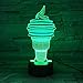 Produktbild 3D-Nachtlicht Kreative 3D-Eiscreme-Illusionslichter 7-Farben-Wechsel-Schlafzimmerdekorationslichter Neue Fantasy-Nachtlichter- Geschenke für Jungen und Mädchen-A-1-A-1