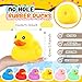 Lenwen 6 Pcs 5 Inch Rubber Ducks No Hole Operation Christmas Waterproof Multicolor Large Duck Pool Bath Toy with Sealed Plug Without Hole Bathtub Floating Duck for Birthday Party Decoration Gift