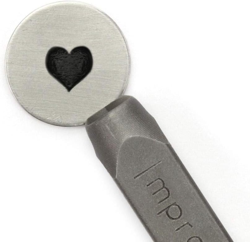 ImpressArt - Whimsy Heart Metal Stamp for DIY Love Crafts & Handmade Jewelry Making, Stamping and Punching (3mm)
