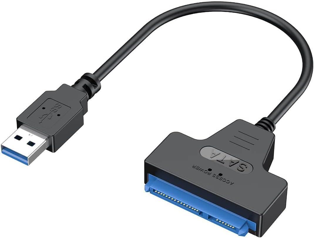 SATA to USB Cable, Etzin USB 3.0 to SATA III Hard Driver Adapter Compatible for 2.5 inch HDD and SSD (USB3.0-SATA)-(EPL-158TC)