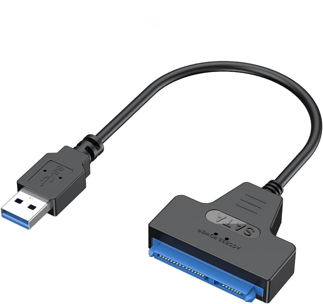 SATA to USB Cable, Etzin USB 3.0 to SATA III Hard Driver Adapter Compatible for 2.5 inch HDD and SSD (USB3.0-SATA)-(EPL-158TC)