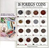 100 Different Countries Commemorative Stamps + 16 Pcs World Coins Superb Pack - Rare Philately and Numismatic Foreign Collectibles Set for School Project, Education, Hobbies