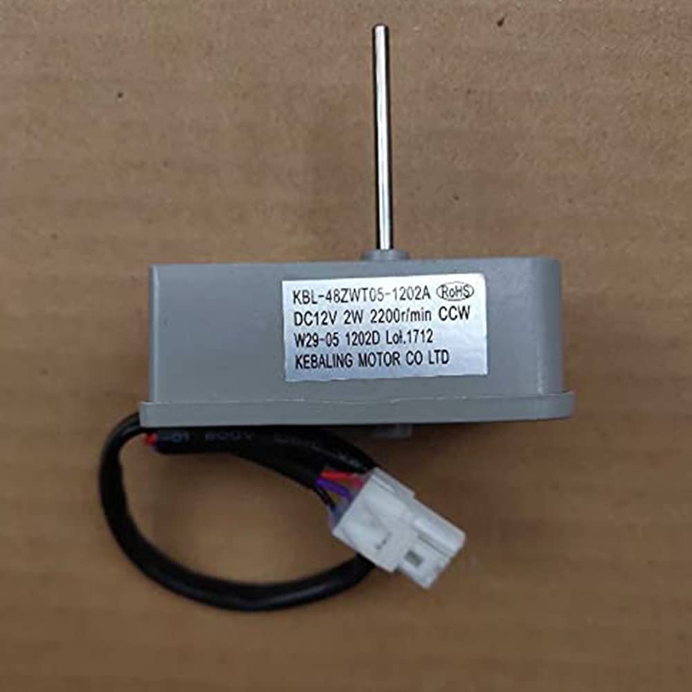 48ZWT05-1202A (DC12V 2W 2200R / Min) Accesorios del Refrigerador Motor del Ventilador del Evaporador