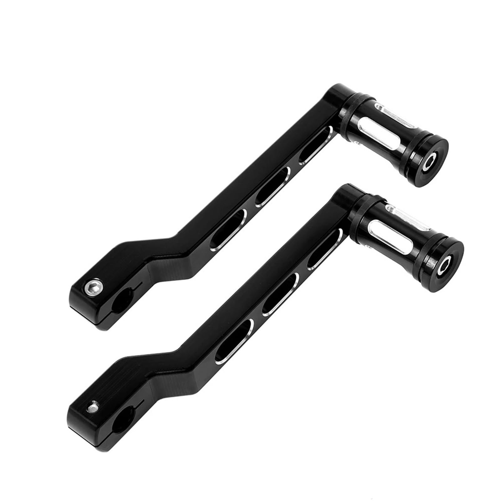 LKHJDBIY Shift Peg Fit for Harley Softail Touring Electra Road Glide FLHR Pedal Heel Toe Gear Shifter Shift Lever Black Knurled Pegs Heel Toe Shifter Levers(Black)
