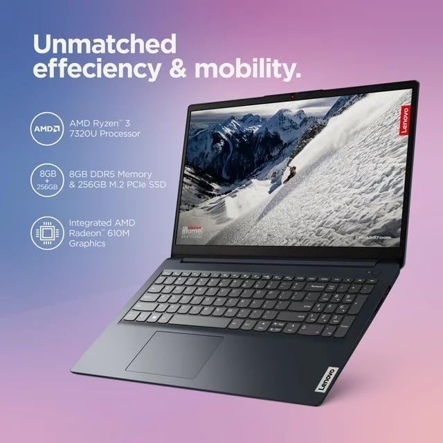 Miniatura 6 de Lenovo IdeaPad - Computadora portátil, pantalla FHD de 15.6 pulgadas, procesador AMD Ryzen 3 7320U (Beat i5-1035G7), 8 GB DDR5 RAM, 256 GB SSD,