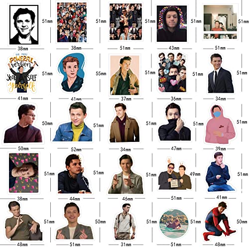 63 calcomanías de Tom Holland impermeables de vinilo para personalizar tu portátil y botella 6