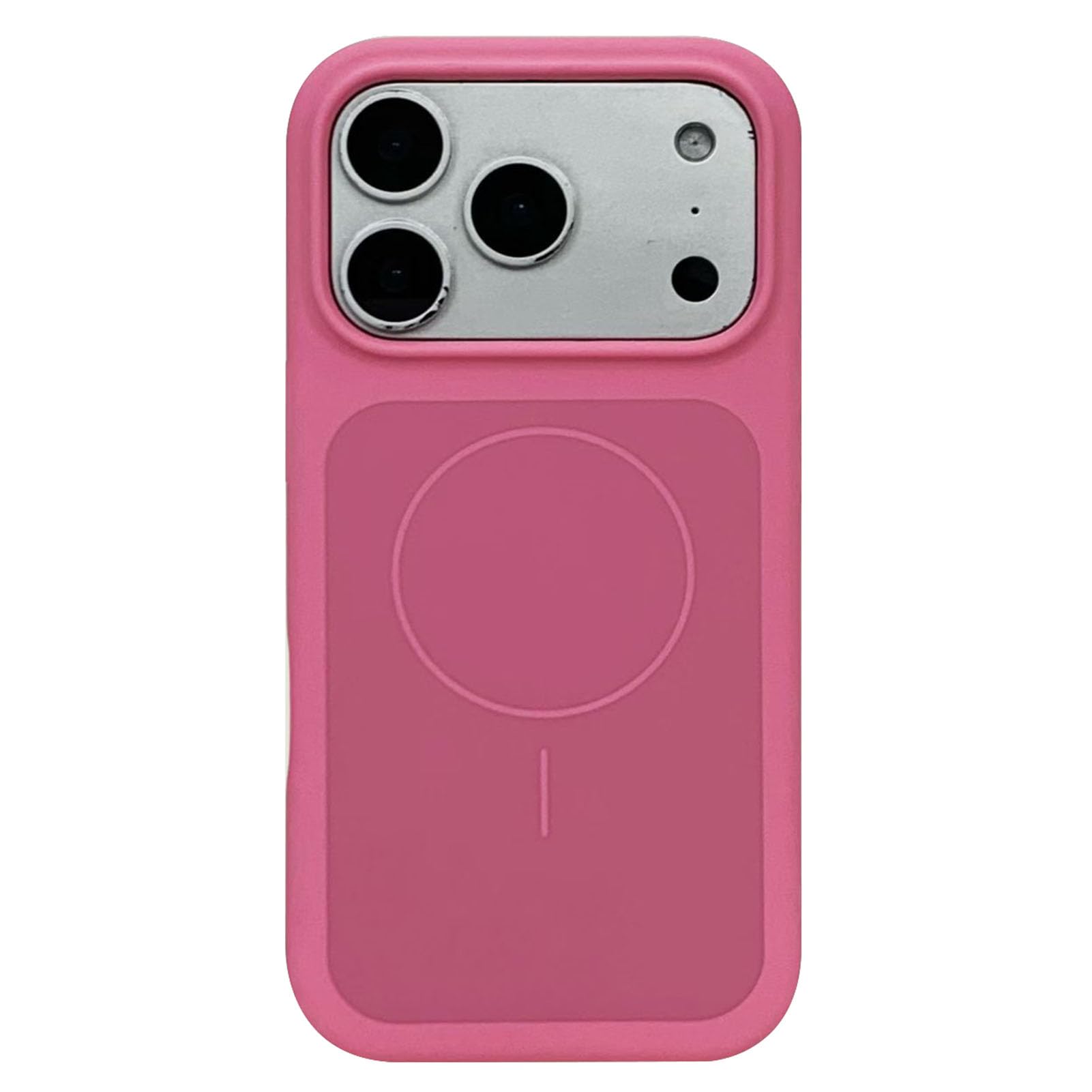 Coque silicone iPhone 17 Pro rouge premium étui mince antichoc magnétique en microfibre
