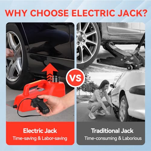 Image of Trihelper Electric Car Jack 5 Ton 12V Hydraulic Jack Portable Car Lift Floor Jack Stand for Sedans SUV MPV Sedan Truck Change Tires Garage Repair Roadside Emergency Kit