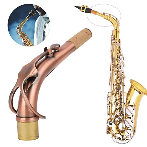 Saxophone Neck, 2.45Cm Saxophone Neck Brass, Durable Brass Alto Saxophone Bend Neck, Saxophone Replacement For Alto Sax Bend Tube(Antique) #TOP4
