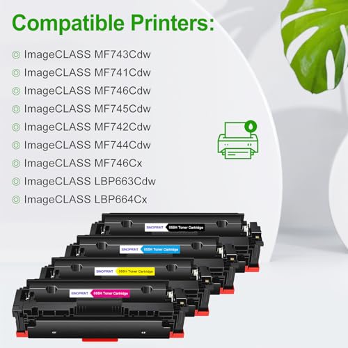 Image of 055H 055 Toner Cartridge Replacement with Chip for Canon