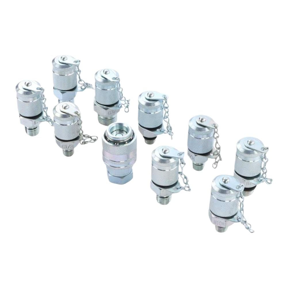 Yltbqkz Onecolor 10Pcs Test Coupling For Excavator Hydraulic Pressure Gauge Test Kit Parts