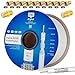 Produktbild 135dB 100m Koaxial SAT Kabel HQ-135 PRO 4-fach geschirmt 4K 8K UHD + 10 F-Stecker 10 Gummitüllen Wetterschutz für DVB-S / S2 DVB-C DVB-T BK Anlagen für Empfang von FULL HD 3D Ultra HD Signalen