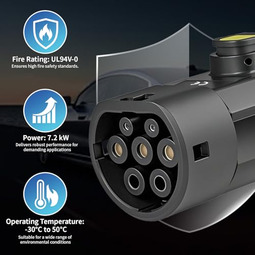 Adaptateur EV type 2 vers type 1 avec câble de charge EV de qualité supérieure - 5