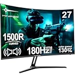 Minifire Écran PC Gamer Incurvé 27 Pouces 180Hz 1500R FHD (1920 x 1080) MPRT 1ms 130% sRGB Monitor avec Sprecher VA Panel （MFG27C1）