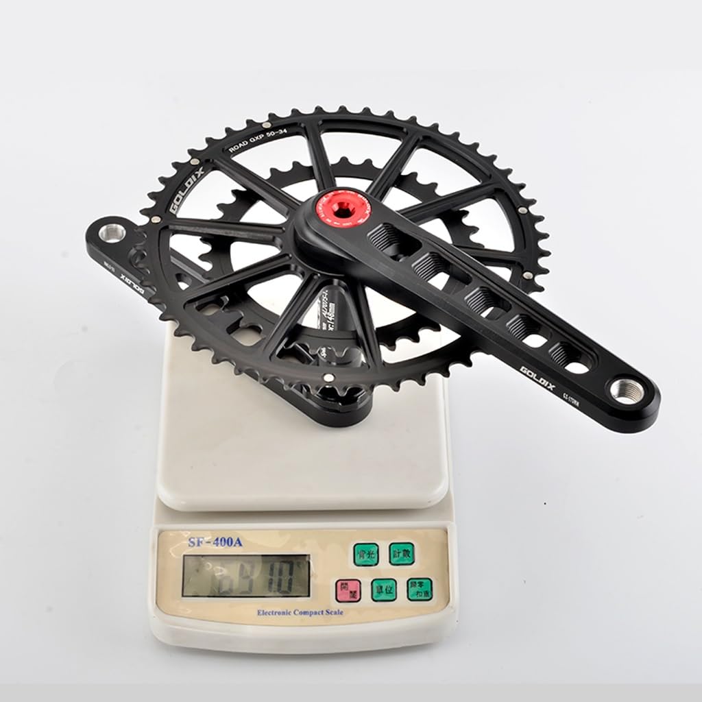 Zestaw korbowy do roweru szkieletowego 165 mm 170 mm 172,5 mm 175 mm MTB Hollow zintegrowane korby 50-34T 52-36T 53-39T podwójna tarcza łańcuchowa z dolnym wspornikiem