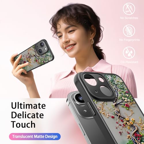 FUNMIKO for iPhone 14 Plus Case,Cute Floral,Wireless Charging Compatible - image 7
