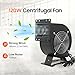 QAVODB Centrifugal Blower Fan - Round Squirrel Cage Fan for Outdoor Wood Furnace Boiler - 110V 120W