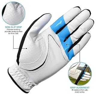 ME AND MY GOLF True Grip Training Golf Glove - Perfect Grip Every Swing (Medium-Large, Left Hand (for Right-Handed Golfers))