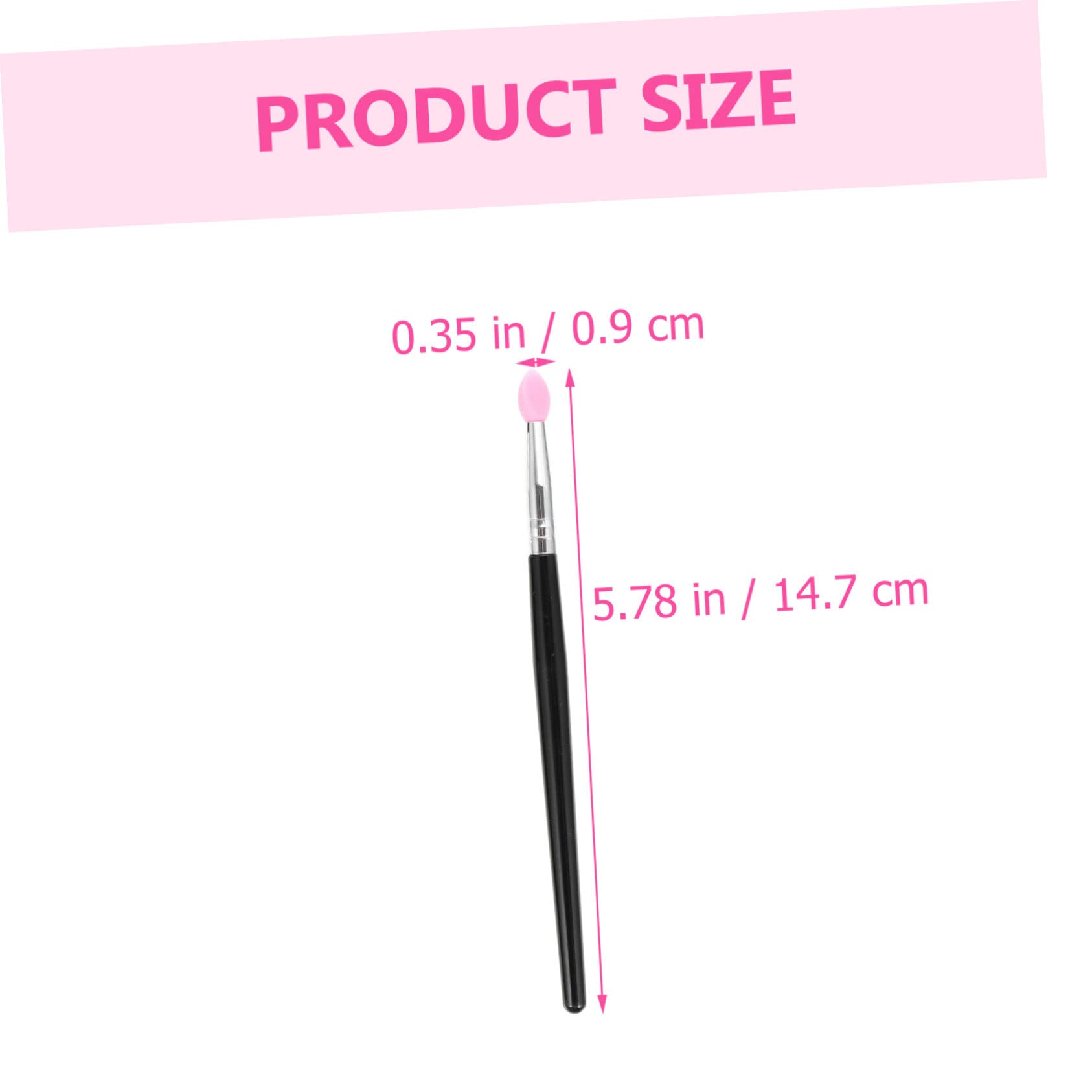 minkissy 25pezzi Pennello Ombretto Silicone Professionale Per Applicazione Sequins Facile Da Pulire e Maneggiare Per Make-up Occhi e Regali Donne