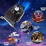 ZER-LON Radeon RX 550 4GB Carte graphique, GDDR5 128 Un peu PCIE 3.0 Jeu informatique Gpu, 1183MHz Carte vidéo avec HDMI/DP/DVI Soutien aux ports 4K