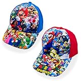 Children's Cartoon Kinder Cap Mario für Kinder Geschenk für Jungen Mädchen Kappe Baseball Cap Basecap Kinder-Geburtstag Schule Sport Sonnenschutz