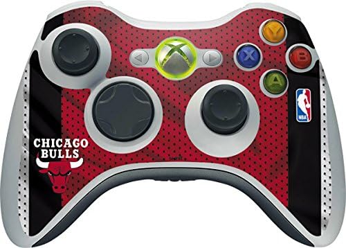 Skinit Decal Gaming Skin Compatible with Xbox 360 Wireless Controller - Officially Licensed NBA Chicago Bulls Away Jersey Design