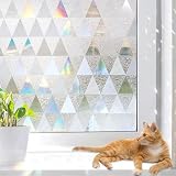 Installation facile : ce film autocollant pour fenêtre utilise un adhésif statique pour adhérer fermement à la vitre sans colle. L'installation est facile et amovible sans endommager la vitre ni laisser de taches. Il suffit de retirer le film arrière et de vaporiser de l'eau, et l'installation se fait en quelques minutes.