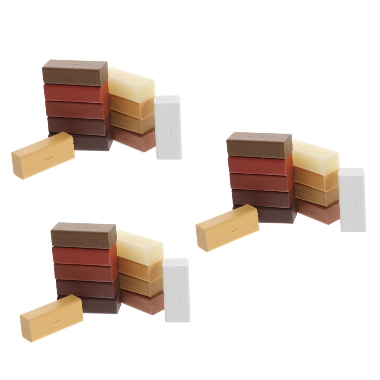 Baluue 3sets Laminate Floor Repair Wax Kit Color Furniture Scratch Filler for Easy Restoration of Laminate Wood and Tile for Cracks Dents and Home Decor