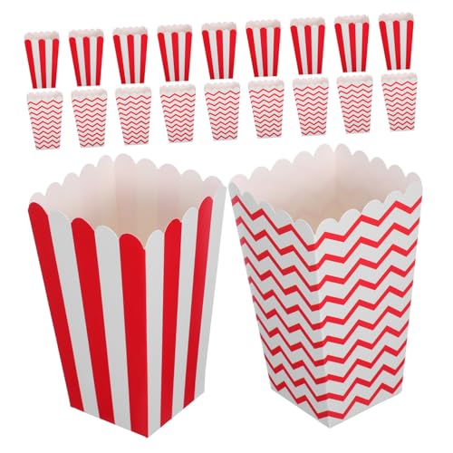 GLEAVI 40 Piezas Cajas de de Maíz Resistentes al Aceite Apilables para Fiesta de Cumpleaños Cine y Snacks Pequeño para Patatas Fritas y