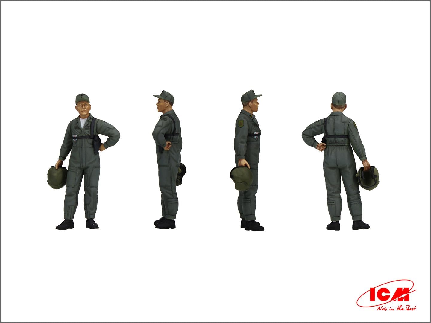 ICM 53101 - US Helicopter Pilots (1960s-1970s) (100% New molds) - Scale 1:35