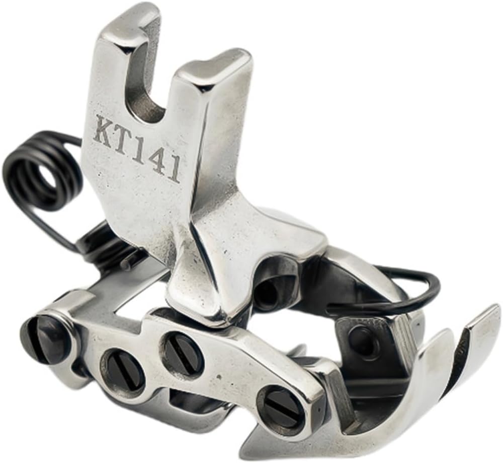 Front Rear Interactive Tank Presser Foot KT141 Compatible with JUKI DDL-5550 DDL-8700 Brother DB2-B745 DB2-B755 Flat Car Sewing Machine
