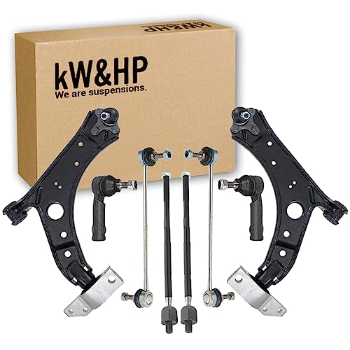 KIT 8PZ BRACCI BRACCETTI OSCILLANTI BIELLETTE TESTINE E TIRANTI STERZO ANTERIORI PER GOLF V VI TOURAN