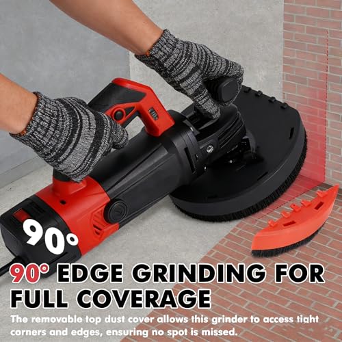 7-Inch Concrete Floor Grinder, 2200W Powerful Concrete Sanding Machine Concretes Sander Practical Angle Grinder Tool Floor Grinders Polishing Machine 90° Seamless sanding for Floors(Size:A) thumbnail 5