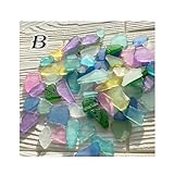 [羽生商貿株式会社] シーグラス風 ガラスパーツ ミックス デコパーツ ガーデニング DIY ディスプレイ インテリア 工作 100g ym1-2701 GreenRoseネットショップYumi (ym1-2701-B) [並行輸入品]