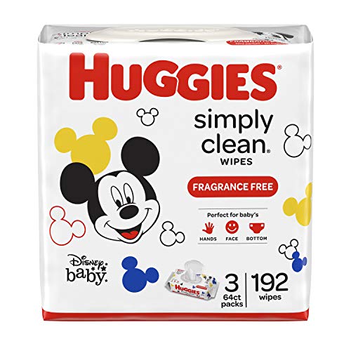 Huggies Simply Clean Baby Wipes, Unscented, 3 Ct
