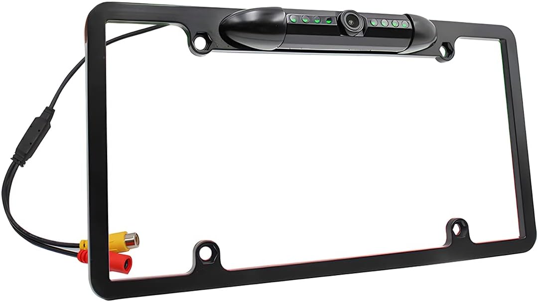 License Plate Frame Backup Camera, Night Vision Car Rear