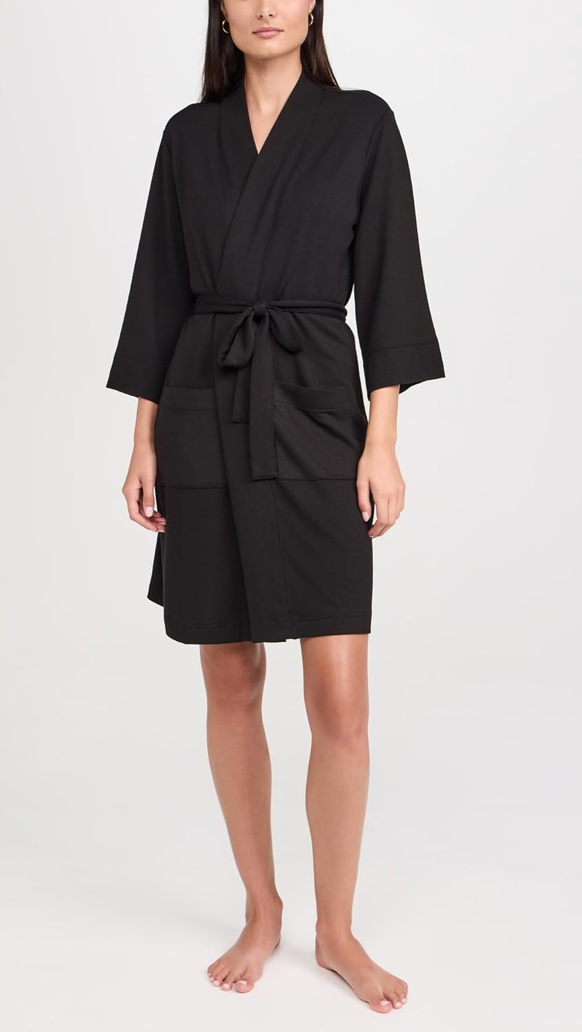 PJ Salvage Womens Loungewear Jammie Essentials Mid-Length Robe - Image 5