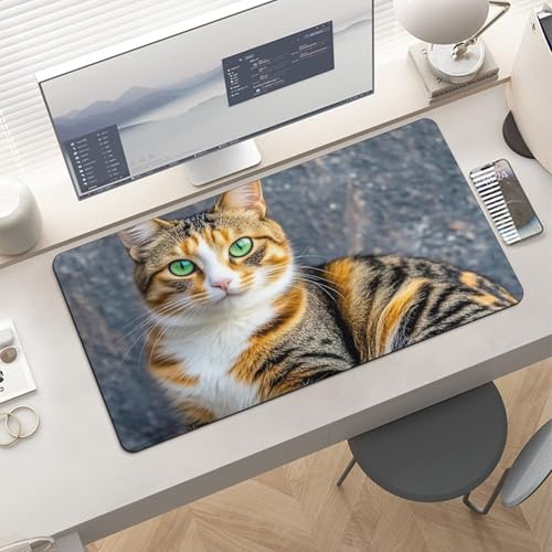 Cat Desk Pad Protector Large Waterproof Desk Mat miniatura 6