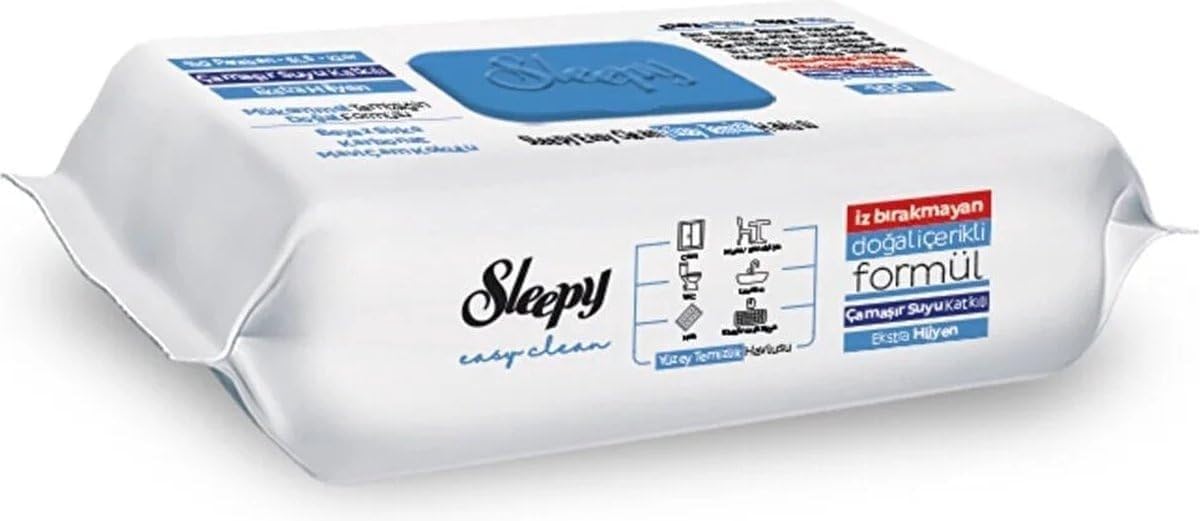 Sleepy Easy Clean - Juego de toallitas húmedas para limpieza de superficies (2 amarillos, 2 verdes, 2 azules, 600 toallitas)