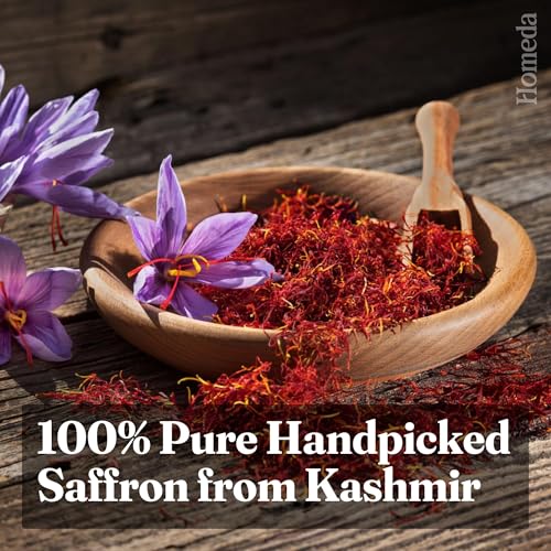 Image of Homeda Kesar Saffron Original 1g / Pure Keshar Original Kashmiri Kesar | Kumkuma Puvvu Safron, Kungumapoo for women, Zafran, Kasar, Kumkumapoovu, Keser, Certified Grade A 1 gm