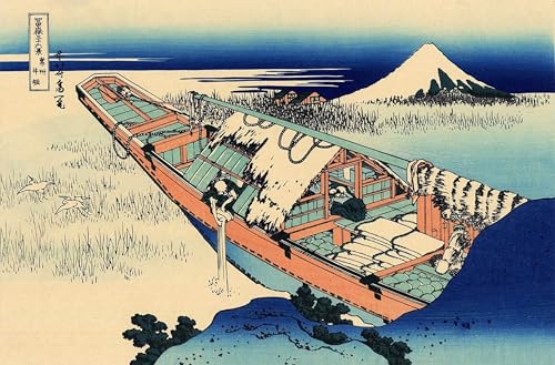 Tableau Jōshū Ushibori Hokusai - Habillez vos grands murs vides, toile 60x90cm