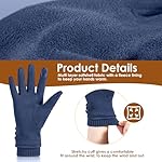 Dsane Women's Winter Touch Screen Texting Phone Windproof Gloves - Fleece Lined, Thick Warm Gloves - Image 4