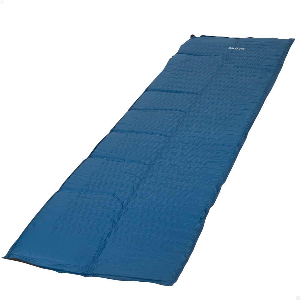 AKTIVE Esterilla hinchable plegable 175 x 56 cm Azul Ripstop Foam Autoinflable Colchón hinchable individual Acampada