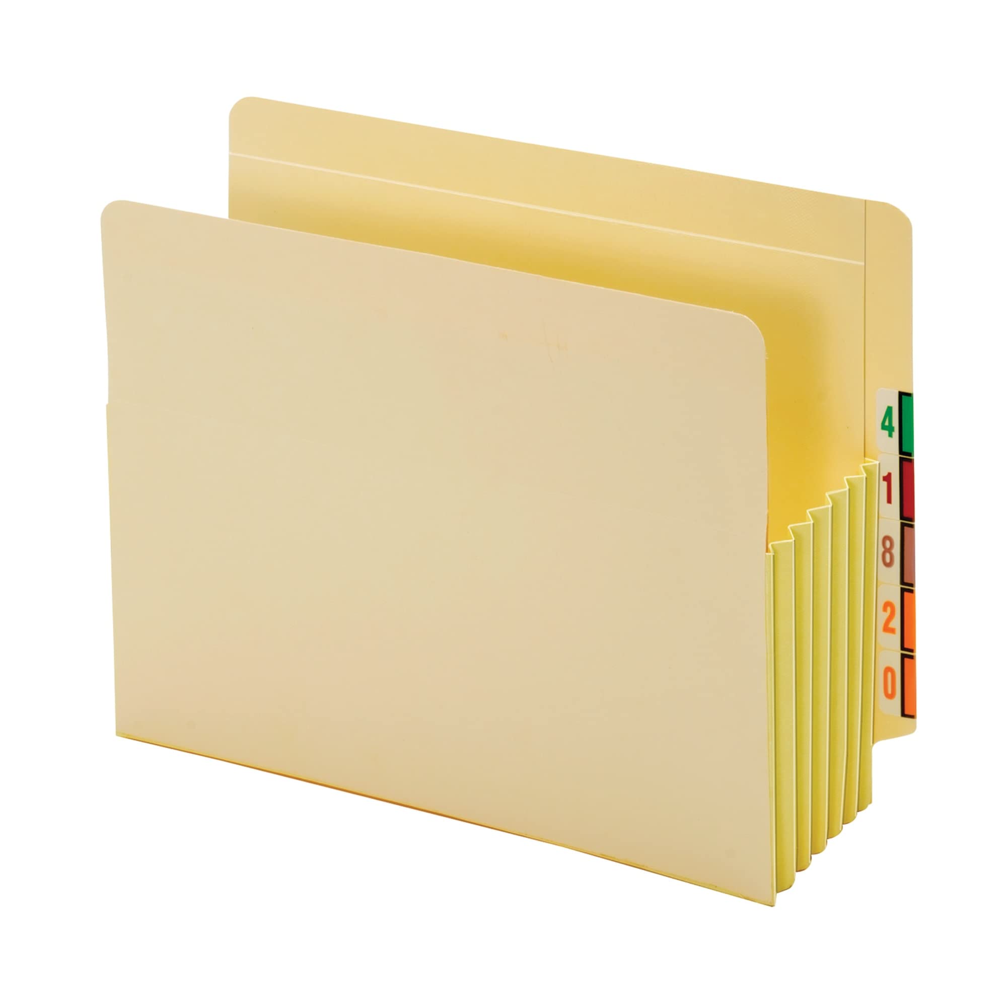 Globe-Weis End Tab File Pockets, 5.25-Inch Expansion, Tyvek