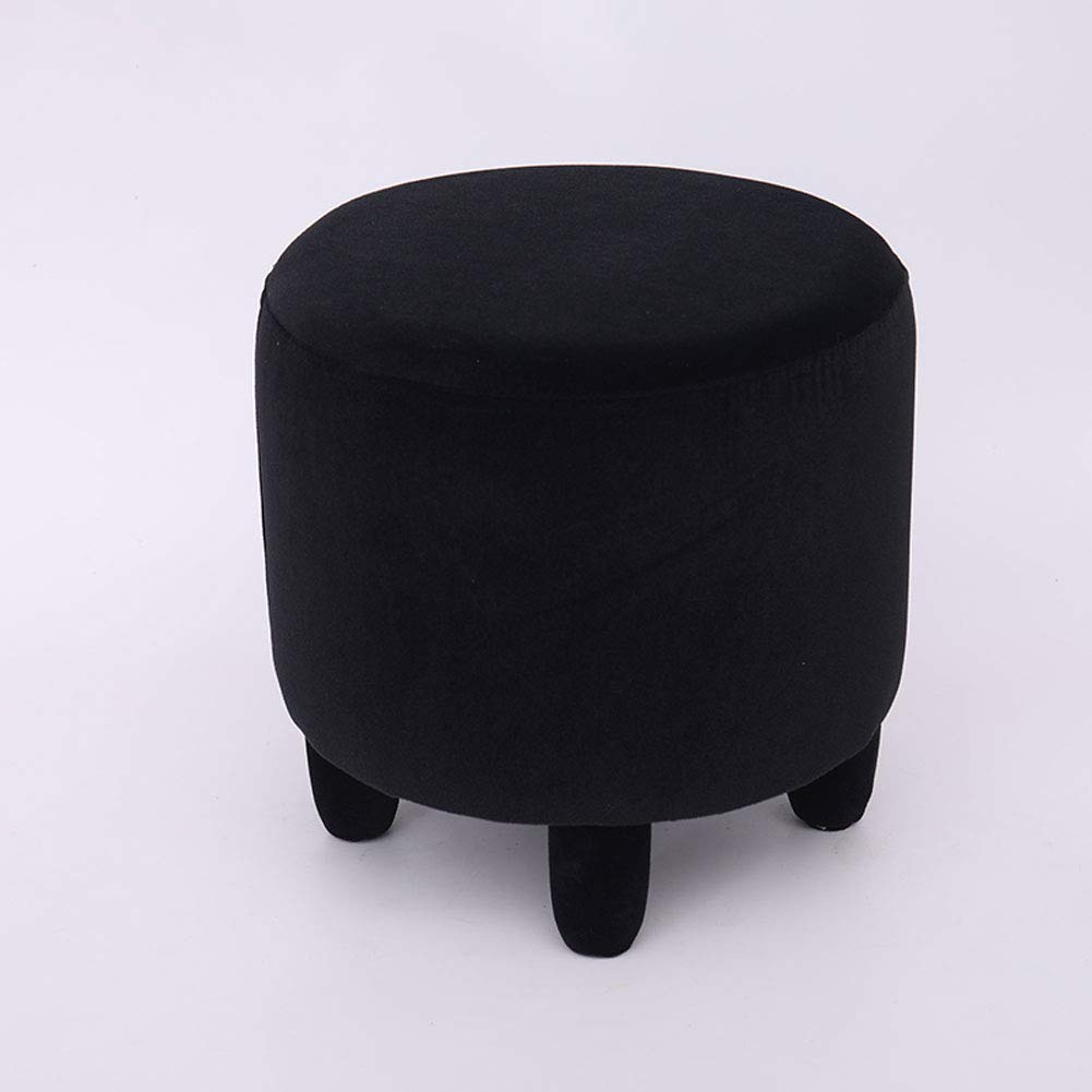 Pouf Rond Ottoman pour Table Basse de Salon et Bout de Lit