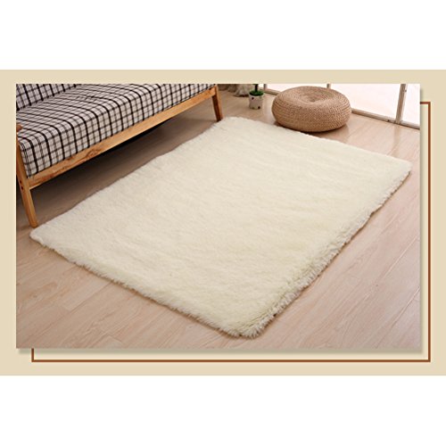 Tapete para quarto VORCOOL super macio área moderna tapete sedoso liso tapete para área de jogos par